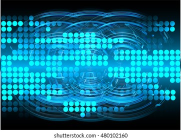 future technology, blue cyber security concept background, abstract hi speed digital internet