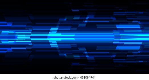 future technology, blue cyber security concept background, abstract hi speed digital internet.motion move speed blur