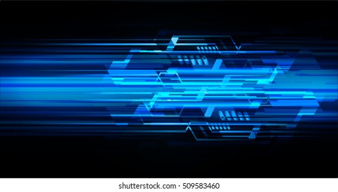 future technology, blue cyber security concept background, abstract hi speed digital internet.motion move speed blur. pixel vector