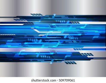 future technology, blue cyber security concept background, abstract hi speed digital internet.motion move speed blur. pixel vector