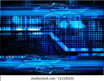 future technology, blue cyber security concept background, abstract hi speed digital internet.motion move speed blur. pixel vector