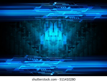 future technology, blue cyber security concept background, abstract hi speed digital internet.motion move speed blur. pixel vector