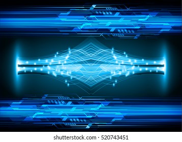 future technology, blue cyber security concept background, abstract hi speed digital internet.motion move speed blur. pixel 