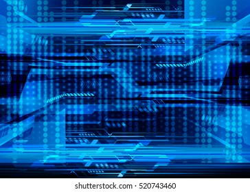 future technology, blue cyber security concept background, abstract hi speed digital internet.motion move speed blur. pixel 