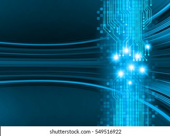 future technology, blue cyber security concept background, abstract hi speed digital internet.motion move blur. pixel. vector