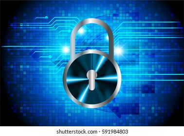 future technology, blue cyber security concept background, abstract hi speed digital internet.motion move blur. pixel . vector