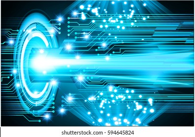 future technology, blue cyber security concept background, abstract hi speed digital internet.motion move blur. pixel . vector