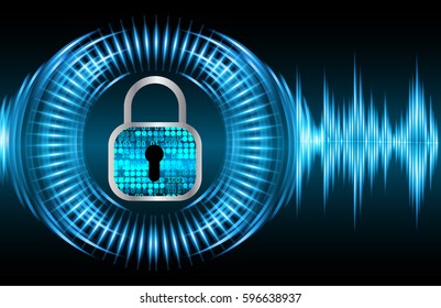 future technology, blue cyber security concept background, abstract hi speed digital internet.motion move blur. pixel .  key vector