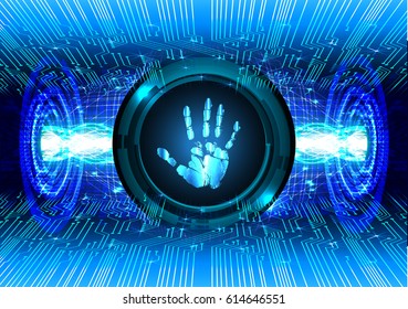 future technology, blue cyber security concept background, abstract hi speed digital internet.motion move. pixel . vector hand