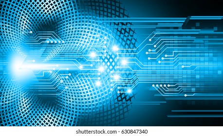 future technology, blue cyber security concept background, abstract hi speed digital internet.motion move blur. pixel. vector