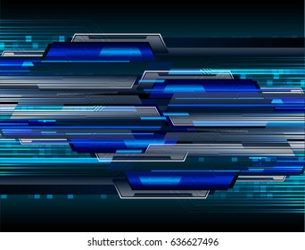 future technology, blue cyber security concept background, abstract hi speed digital internet.motion move blur. pixel. vector