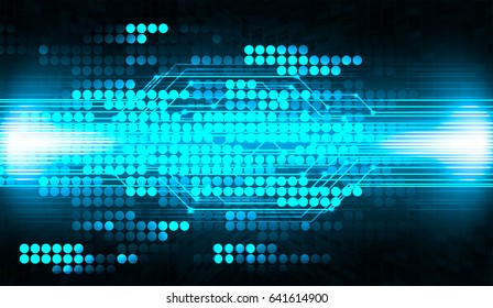 future technology, blue cyber security concept background, abstract hi speed digital internet.motion move blur. pixel. vector