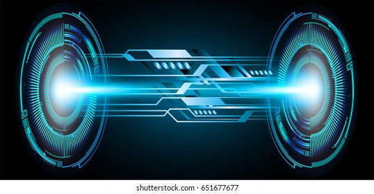 future technology, blue cyber security concept background, abstract hi speed digital internet.motion move blur. pixel. vector