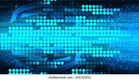 future technology, blue cyber security concept background, abstract hi speed digital internet.motion move blur. pixel. vector