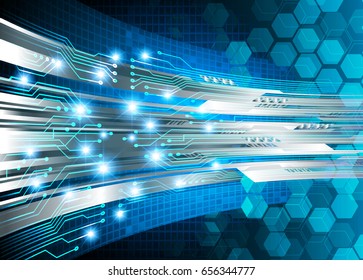 future technology, blue cyber security concept background, abstract hi speed digital internet.motion move blur. pixel. vector