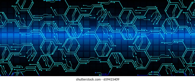 future technology, blue cyber security concept background, abstract hi speed digital internet.motion move blur. pixel. vector