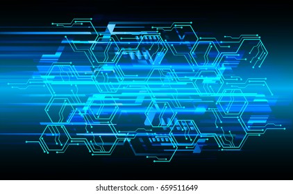 future technology, blue cyber security concept background, abstract hi speed digital internet.motion move blur. pixel. vector