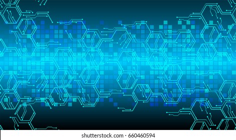 future technology, blue cyber security concept background, abstract hi speed digital internet.motion move blur. pixel. vector