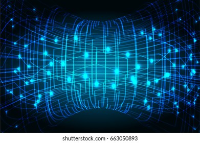 future technology, blue cyber security concept background, abstract hi speed digital internet.motion move blur. pixel. vector