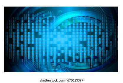 future technology, blue cyber security concept background, abstract hi speed digital internet.motion move blur. pixel. vector