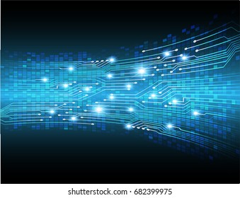 future technology, blue cyber security concept background, abstract hi speed digital internet.motion move blur. pixel. vector