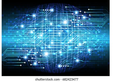 future technology, blue cyber security concept background, abstract hi speed digital internet.motion move blur. pixel. vector