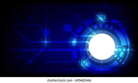 future technology blue cyber security concept background abstract hi speed digital internet motion move blur pixel vector
