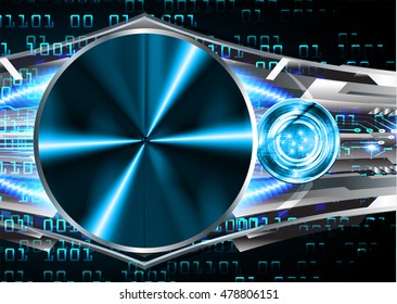 future technology, blue eye cyber security concept background, abstract hi speed digital internet technology.digital