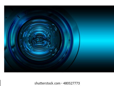 future technology, blue eye cyber security concept background, abstract hi speed digital internet