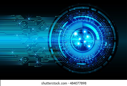 future technology, blue eye cyber security concept background, abstract hi speed digital internet.motion move speed blur