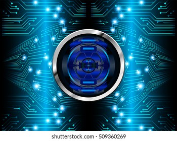 future technology, blue eye cyber security concept background, abstract hi speed digital internet.motion move speed blur. pixel eyeball