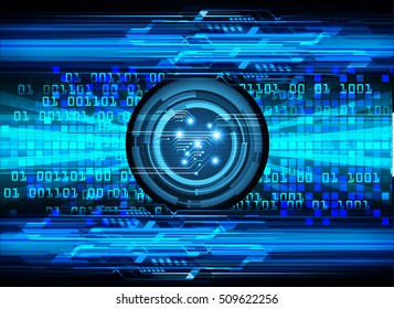 future technology, blue eye cyber security concept background, abstract hi speed digital internet.motion move speed blur. pixel eyeball vector