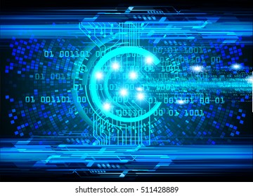 future technology, blue eye cyber security concept background, abstract hi speed digital internet.motion move speed blur. pixel eyeball vector