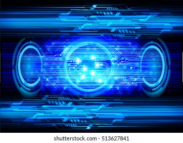 future technology, blue eye cyber security concept background, abstract hi speed digital internet.motion move speed blur. pixel eyeball vector