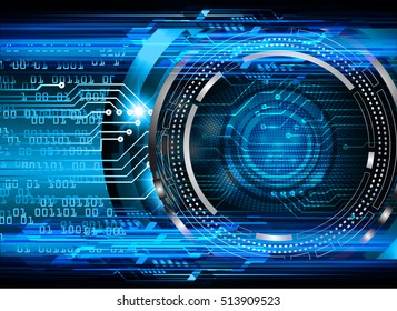 future technology, blue eye cyber security concept background, abstract hi speed digital internet.motion move speed blur. pixel eyeball vector