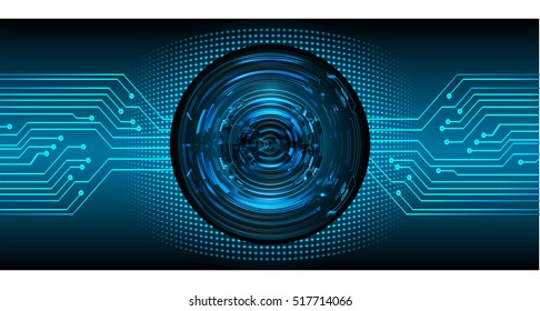 future technology, blue eye cyber security concept background, abstract hi speed digital internet.motion move speed blur. pixel eyeball vector
