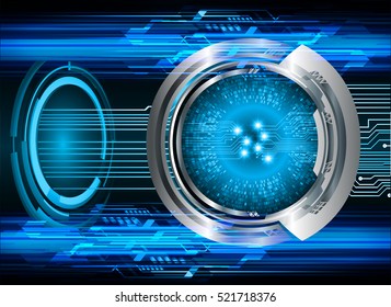 future technology, blue eye cyber security concept background, abstract hi speed digital internet.motion move speed blur. pixel eyeball vector
