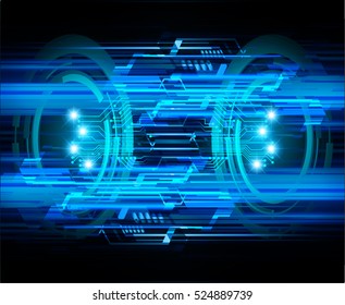 future technology, blue eye cyber security concept background, abstract hi speed digital internet.motion move speed blur. pixel eyeball. vector