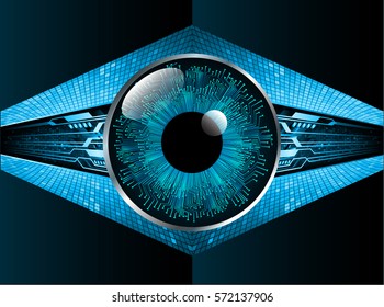 future technology, blue eye cyber security concept background, abstract hi speed digital internet.motion move blur. pixel.