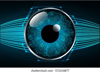 future technology, blue eye cyber security concept background, abstract hi speed digital internet.motion move blur. pixel.