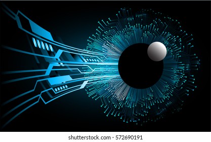 tecnología futura, fondo de concepto de ciberseguridad de los ojos azules, Internet digital abstracto de alta velocidad digital.movimiento movimiento borroso. ojo de píxel. vectorial