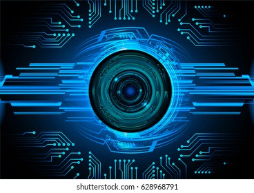 future technology, blue eye cyber security concept background, abstract hi speed digital internet.motion move blur. pixel. vector