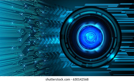 future technology, blue eye cyber security concept background, abstract hi speed digital internet.motion move blur. pixel. vector