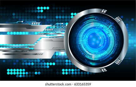 future technology, blue eye cyber security concept background, abstract hi speed digital internet.motion move blur. pixel. vector