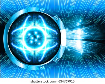 future technology, blue eye cyber security concept background, abstract hi speed digital internet.motion move blur. pixel. vector