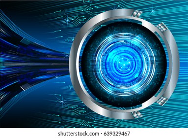future technology, blue eye cyber security concept background, abstract hi speed digital internet.motion move blur. pixel. vector