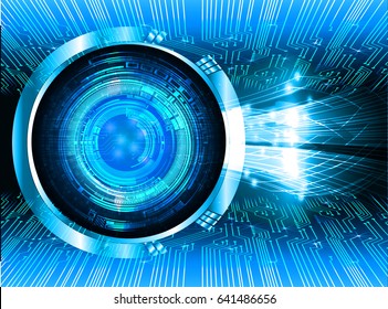 future technology, blue eye cyber security concept background, abstract hi speed digital internet.motion move blur. pixel.