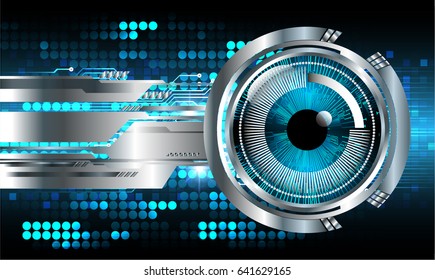 future technology, blue eye cyber security concept background, abstract hi speed digital internet.motion move blur. pixel.
