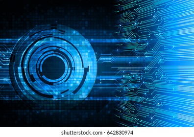 future technology, blue eye cyber security concept background, abstract hi speed digital internet.motion move blur. pixel.