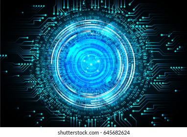 future technology, blue eye cyber security concept background, abstract hi speed digital internet.motion move blur. pixel. vector